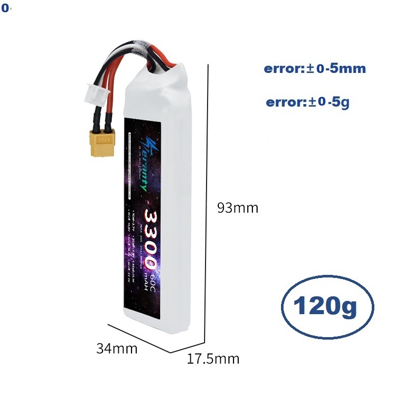 2S 7.4V LiPo Batterij 3300mAh  - Drone Battery Lipo recensie en prijs